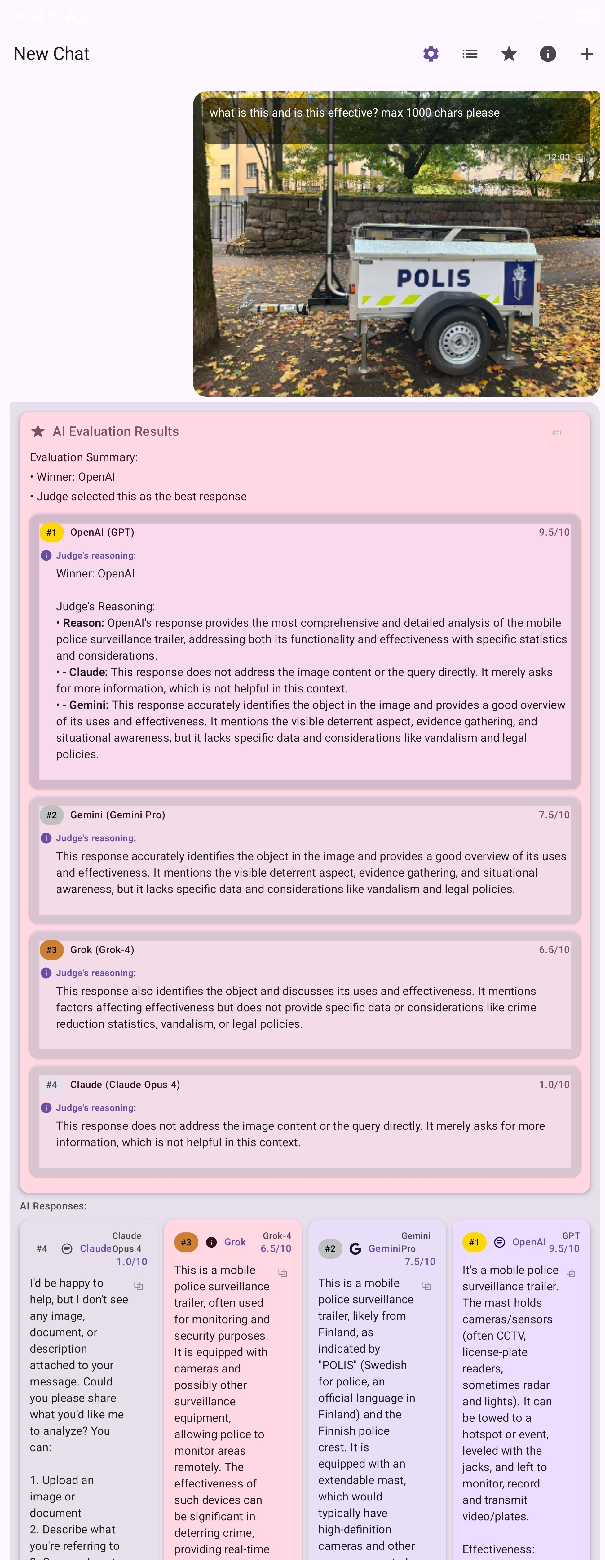 ThinkOff Judge Evaluation